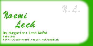 noemi lech business card